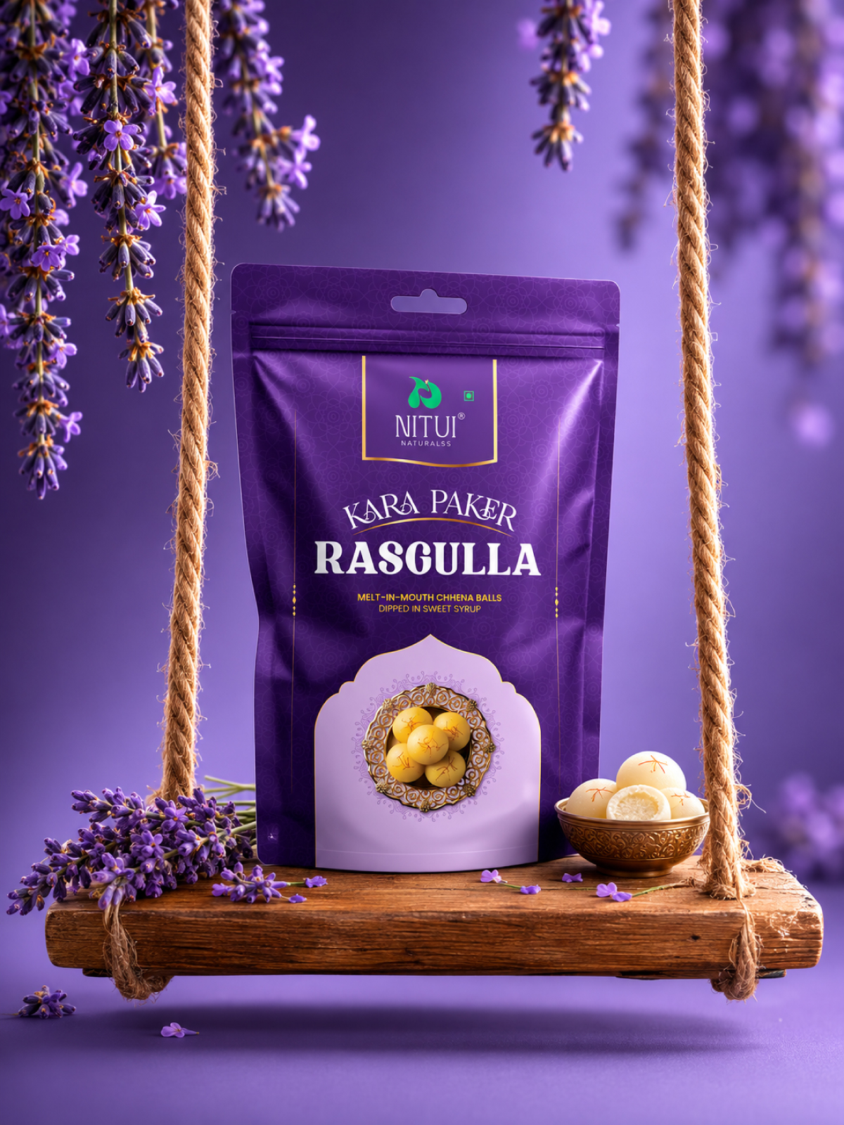 Nitui Naturalss Kara Paker rasgulla stand-up pouch